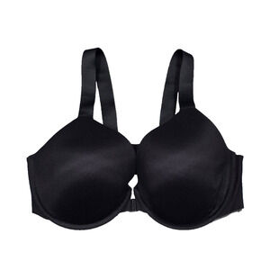Spanx Full Coverage Bra Size 40D Front Closure Black A004206